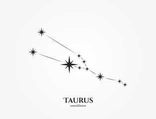 taurus zodiac constellation. astrological and horoscope symbol © Назарій