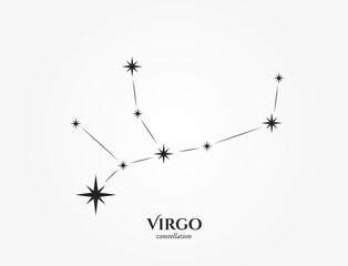 virgo zodiac constellation. astrological and horoscope symbol © Назарій