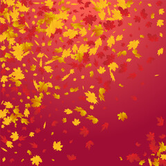 Brown Floral Vector Red Background. Celebrate