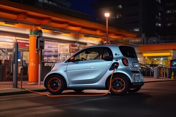 small electric car ideal for city refueling