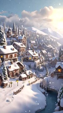 winter in the mountains