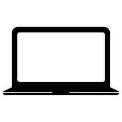 Simple Icon Illustration of Laptop. SVG Vector