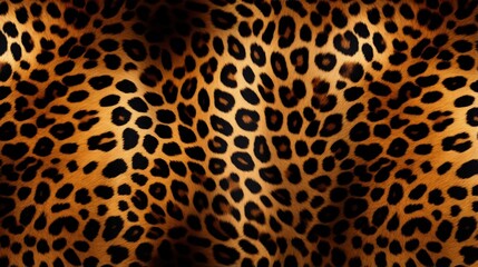 Seamless leopard pattern, animal print. - obrazy, fototapety, plakaty