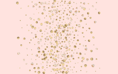 Golden Round Glamour Pink Background. Transparent