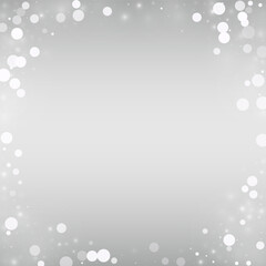 Light Snowflake Vector Silver Background. Fantasy