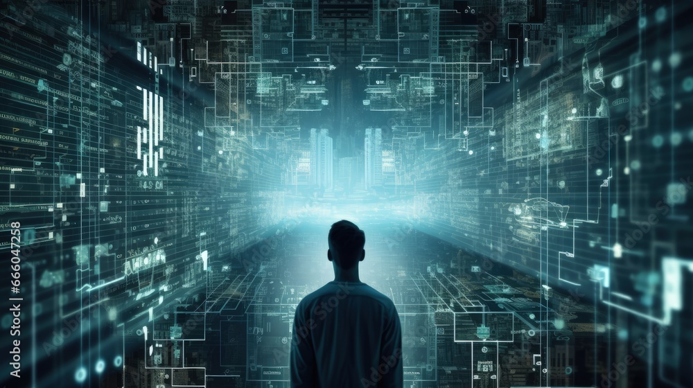 Aufkleber digital crime and data protection. network security and data protection.internet crime protection.