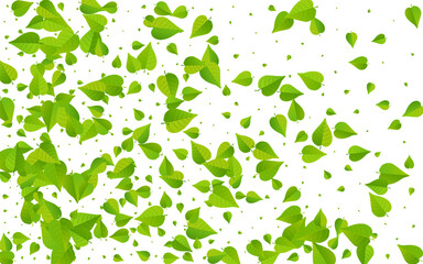 Green Greens Wind Vector White Background Poster.