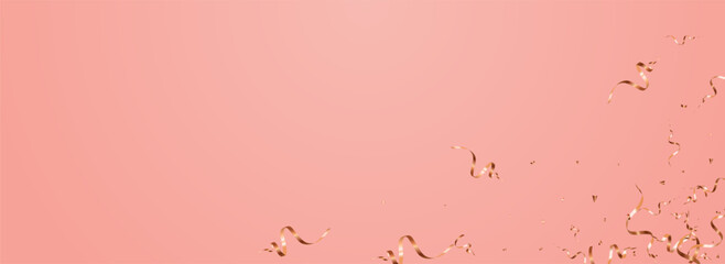 Shiny Star Swirl Vector Panoramic Pink