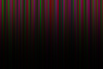 Pattern composed of various vertical lines on a black background, various shades of red, purple and green, transitioning to black. Wallpaper