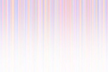 Wallpaper. Pattern composed of various vertical lines in pastel tones on a white background. Various shades of red, purple, blue and yellow shading into white. 