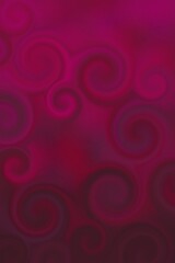 Red-purple background, decorative swirl pattern of red and violet, blending of colour tones	