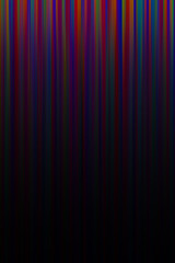 Pattern composed of various vertical lines on a black background, various shades of red, blue, purple and green, transitioning to black. Wallpaper
