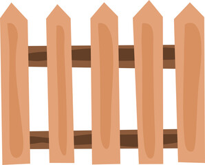 wooden fence isolated on white