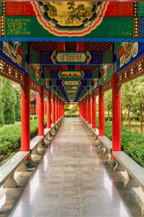 Architectural scenery of Dinghui Temple in Qihe, Shandong, China