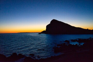 利尻島の朝焼け