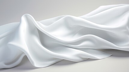 Fototapeta premium Simple soft white cloth background