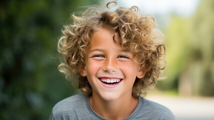 Close-up portrait of a young boy