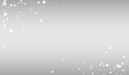 Light Snow Vector Silver Background. Sky Blizzard