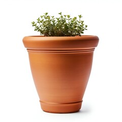 Flowerpot isolated on white background