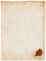 Retro photo paper. Old antique sheet paper texture. Announcement board. Blood drops. Vintage postcard. Blood background. Aged bloodstain wallpaper. - obrazy, fototapety, plakaty