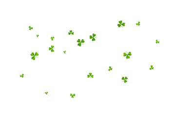 Olive color Clover Holiday Vector White