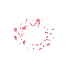 Pastel Apple Petal Vector White Background.