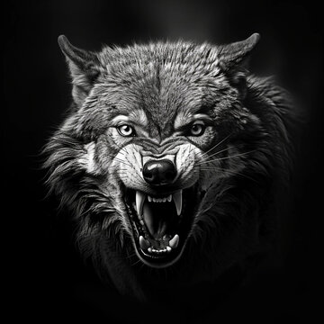 Black Wolf Snarling Images – Browse 710 Stock Photos, Vectors, and ...