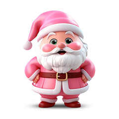 Cute 3d santa claus character