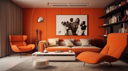 modern living room  generated by AI tool 