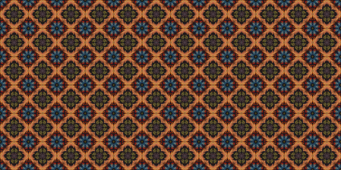 Seamless African pattern,  Ethnic carpet with chevrons,  Aztec style