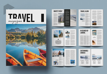 Travel & Tourism Magazine Layout