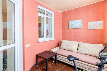 interior apartment room home decoration, preparation of house for sale balcony