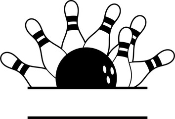 Bowling Strike Monogram