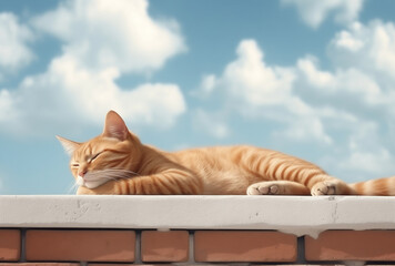 cat on a roof, cat in a bowl, close up of a cat, cat on a bench, sleep cat - Powered by Adobe