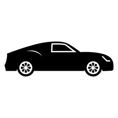 Modern Sport Car Icon Illustration. SVG VectoR