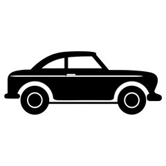 Modern Sport Car Icon Illustration. SVG VectoR