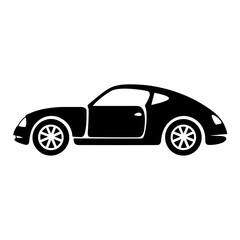 Fototapeta na wymiar Modern Sport Car Icon Illustration. SVG VectoR