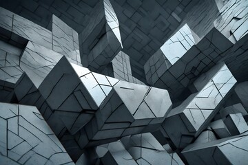 cube concrete abstract background