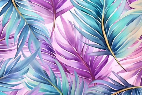 Summer tropical design. Abstract floral composition