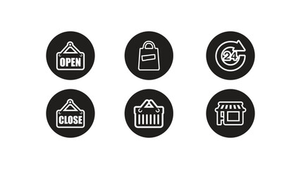 black and white symbol vectors

