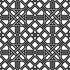 Seamless models. Modern stylish texture. Monochrome, simple. Vector.