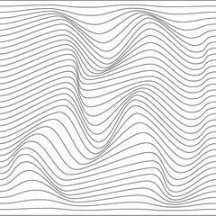 Abstract relief background with optical illusion of distortion. Vector illustration.