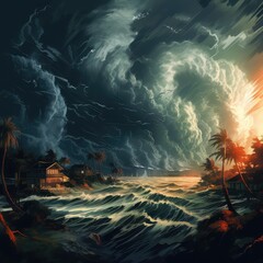 Tempest's Wrath: Hurricane Illustration