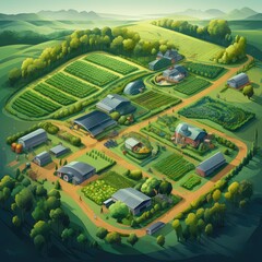 Harvest Harmony: A Bird's Eye View of Organic Farming