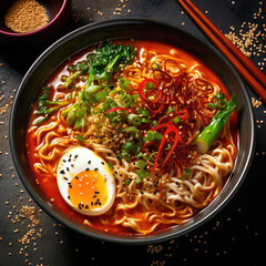 Japanese-Chinese Fusion Tiananmen Spicy Noodle Soup