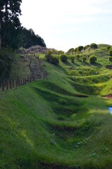 山中城跡 西ノ丸畝堀