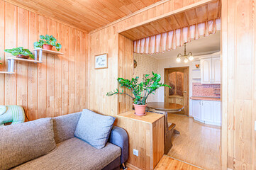 interior apartment living room with sofa