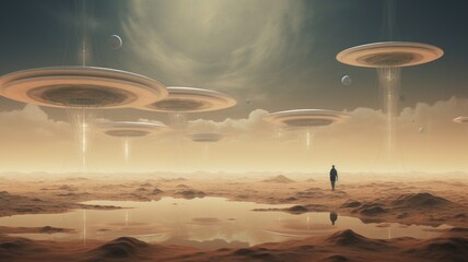 ufo in the desert