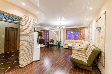 interior apartment living room with sofa