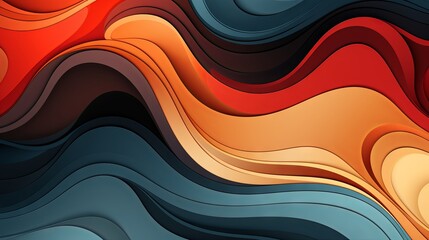 Abstract colorful wave pattern. Made with Generative AI.	